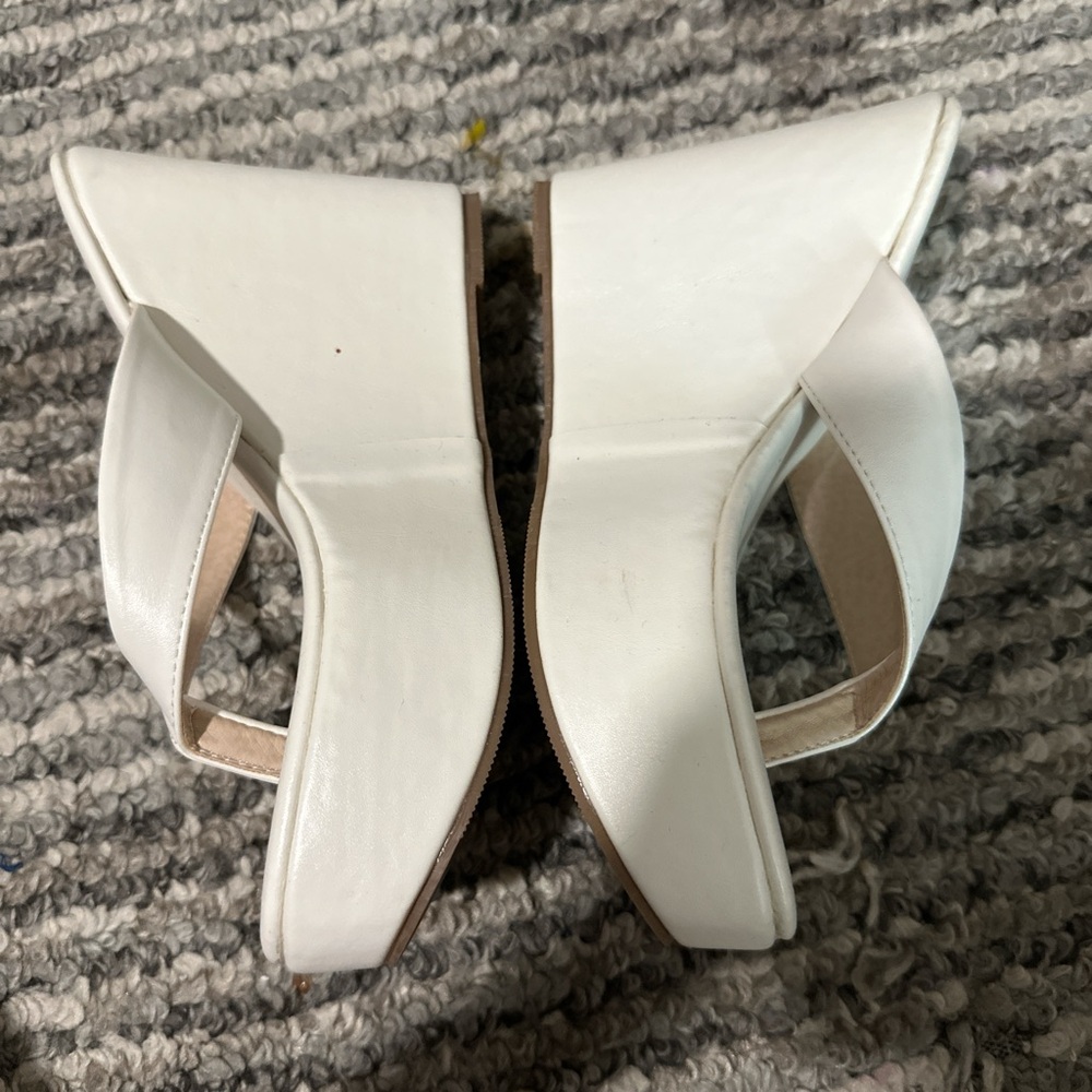 Elegant White Women's Mules